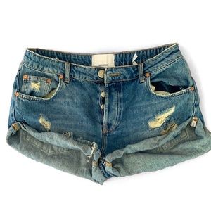 One Teaspoon Denim Bandit Denim Shorts